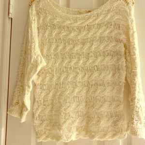 Anthropologie Open Stitch Sweater